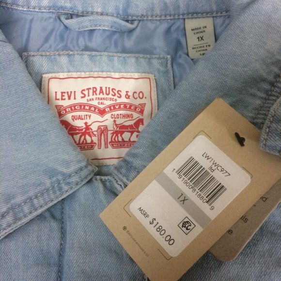 Levi's Denim Shirt Jacket 1X - Picture 13 of 16
